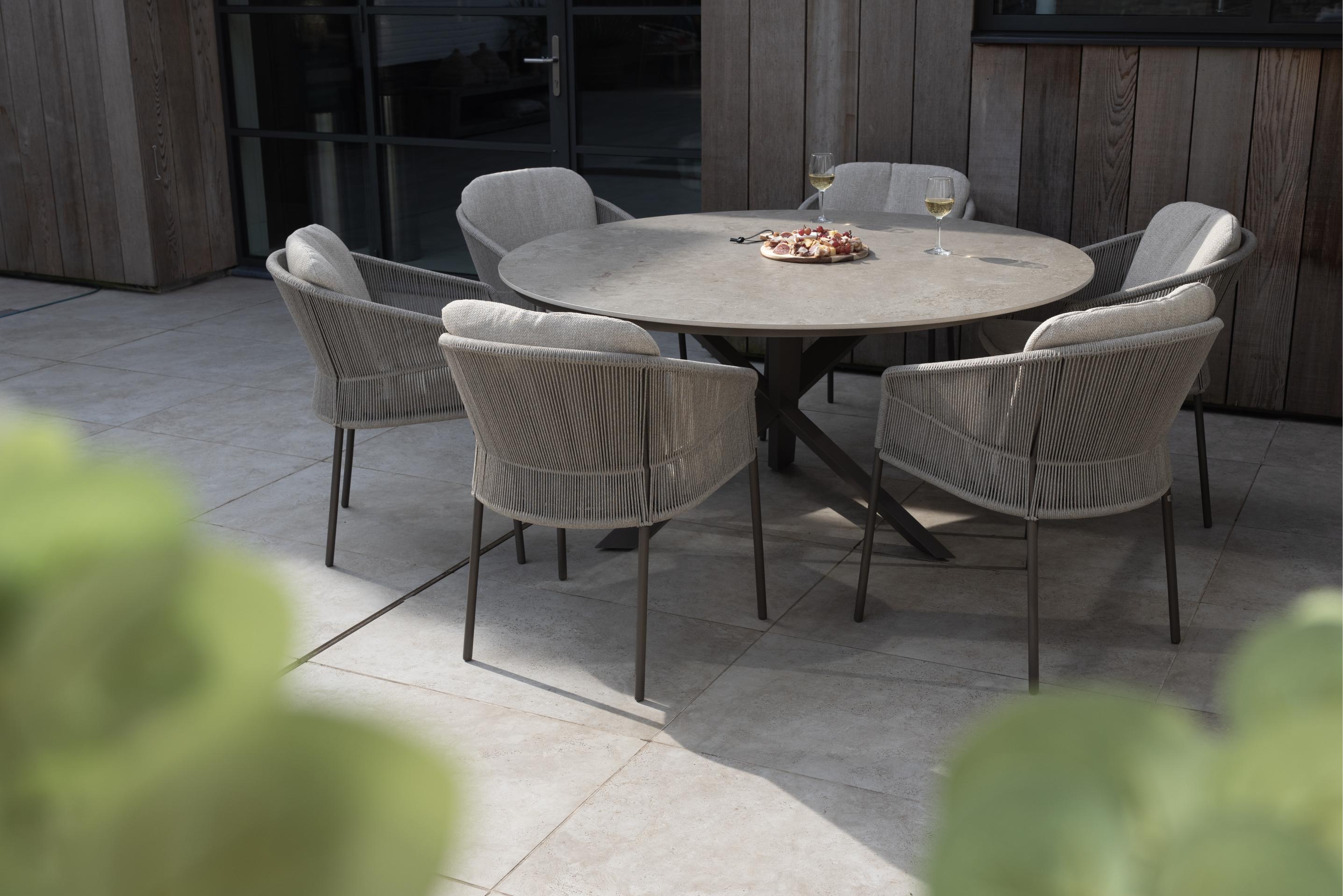 4 Season Outdoor Florence dining set terre with Prado dining table 240 x 105 cm