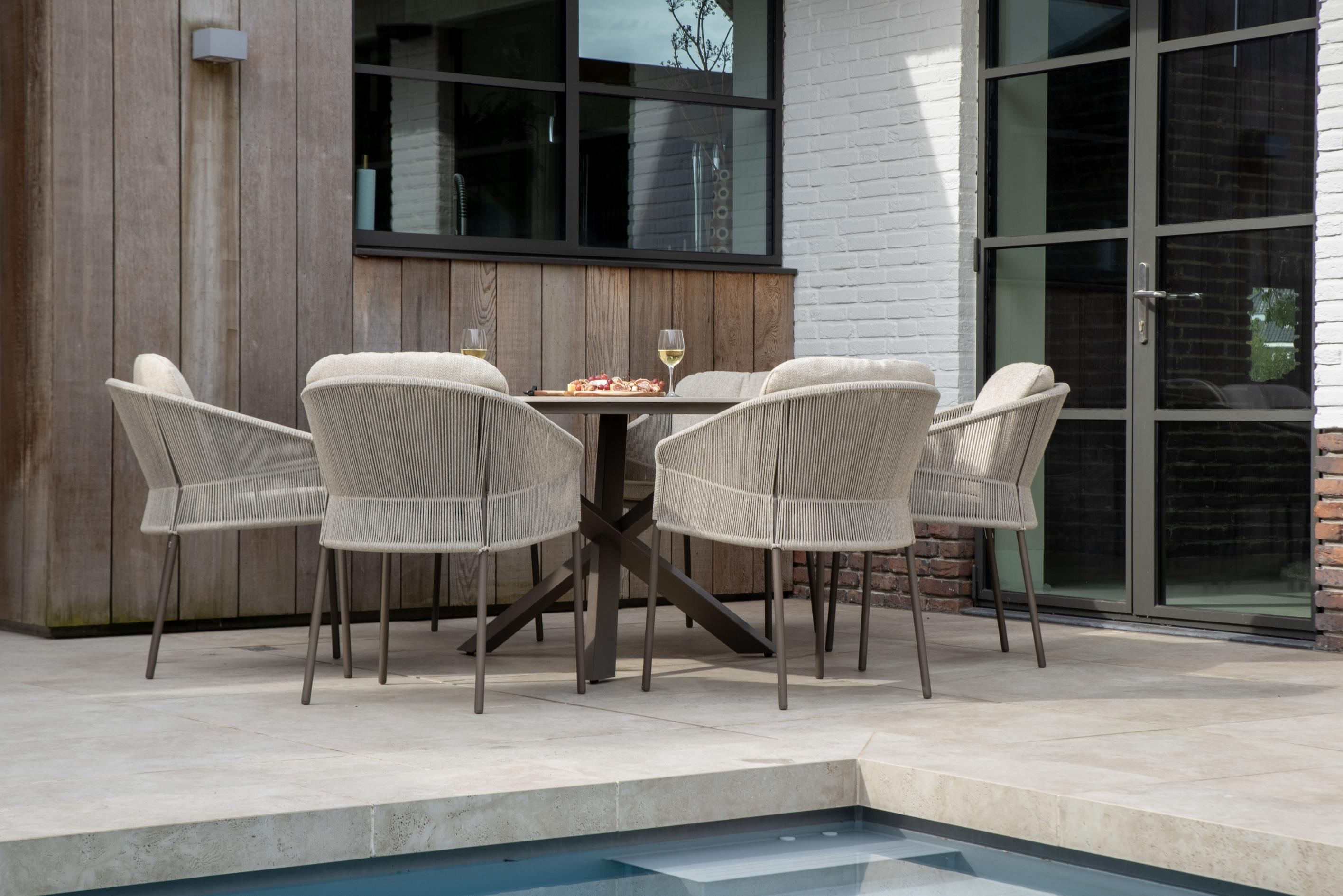 4 Season Outdoor Florence dining set terre with Prado dining table 240 x 105 cm