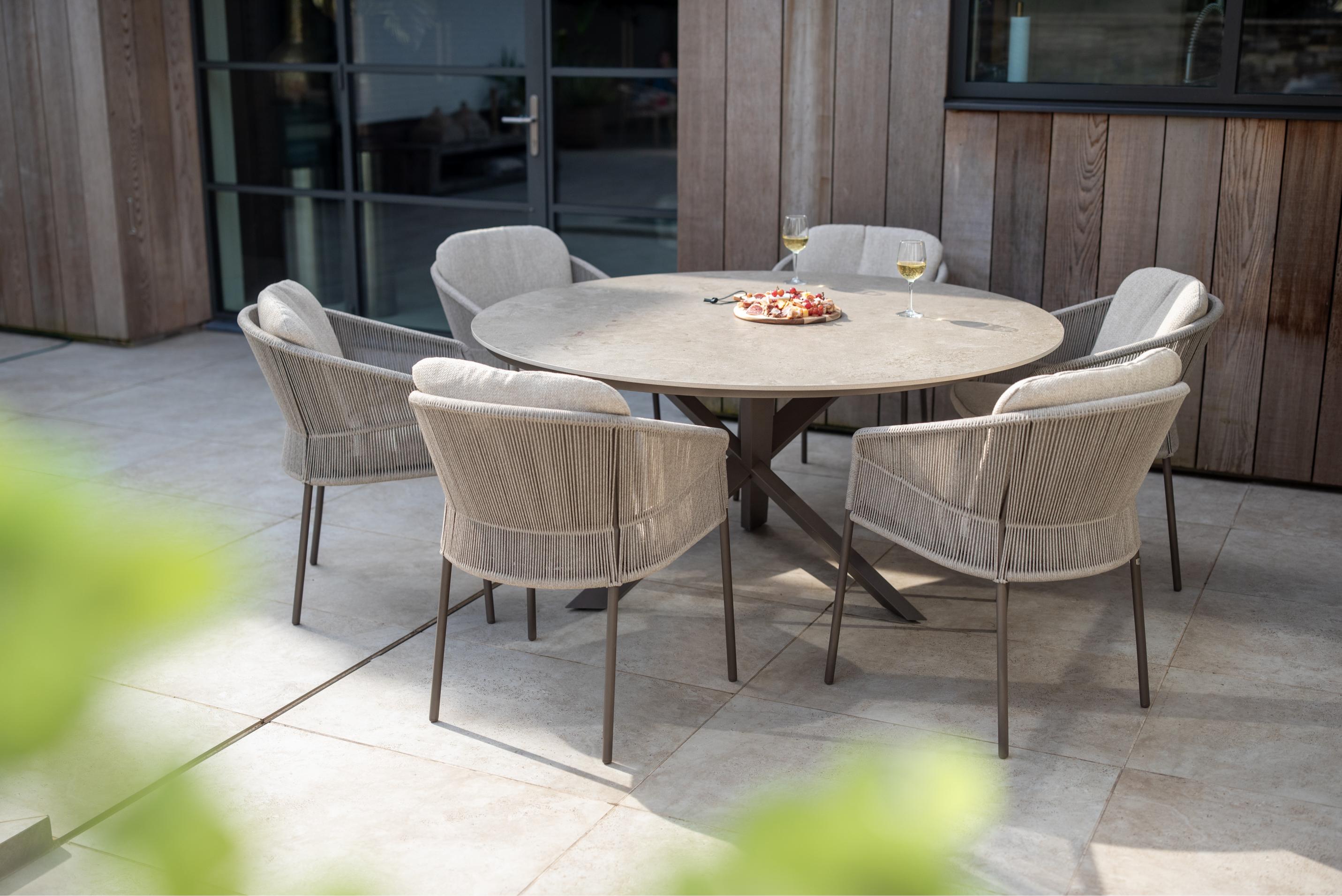 4 Season Outdoor Florence dining set terre with Prado dining table 240 x 105 cm