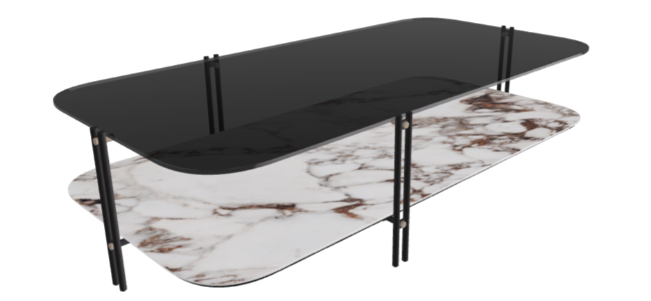 Cattelan Italia Biplane Rectangular Coffee Table