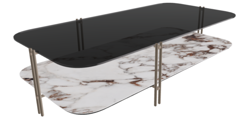 Cattelan Italia Biplane Rectangular Coffee Table