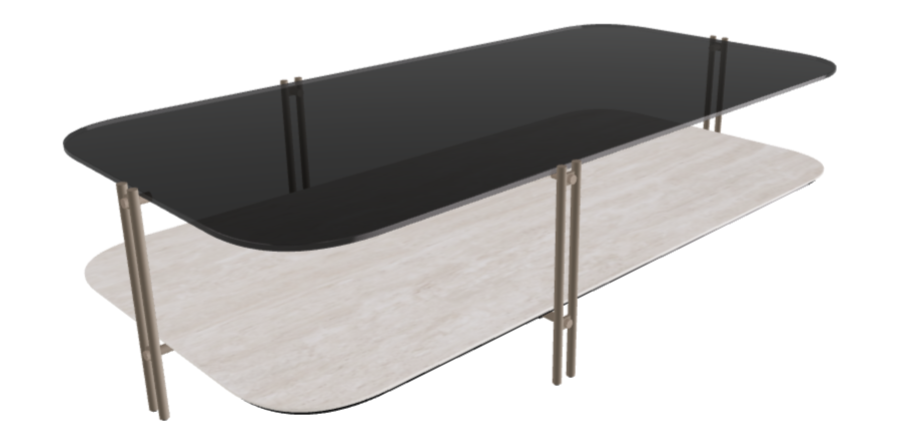 Cattelan Italia Biplane Rectangular Coffee Table