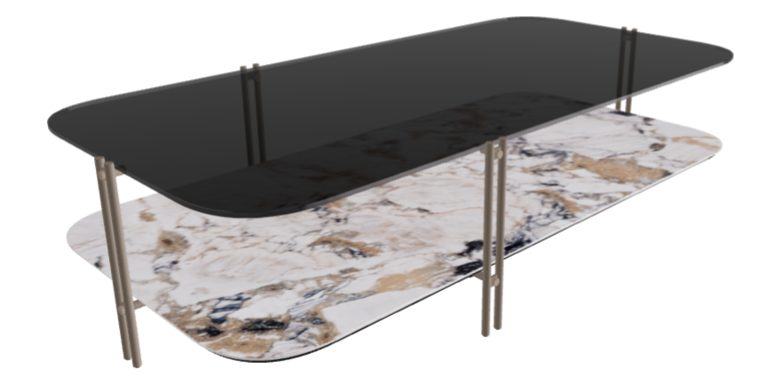 Cattelan Italia Biplane Rectangular Coffee Table