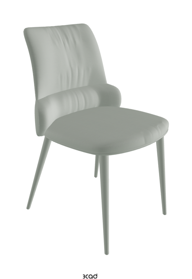 Ginger Dining Chair_Soft Leather_Ice