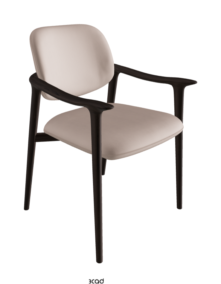 Giselle Dining Armchair_Burned Oak Stained Ashwood_Fabric_B923