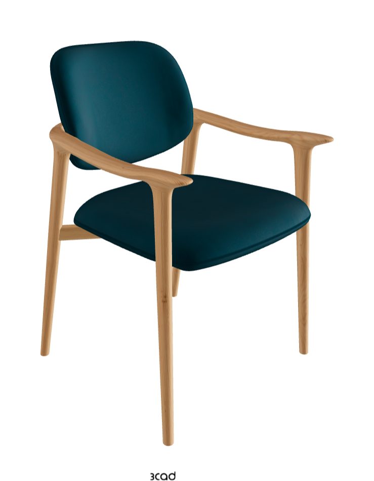 Giselle Dining Armchair_Natural Ashwood_Fabric_B928