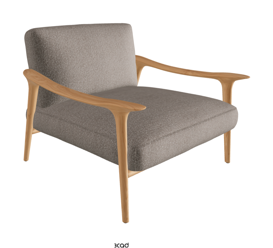Giselle Lounge Armchair_Natural Ashwood_Fabric_B243