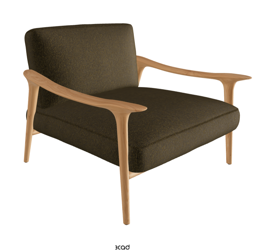 Giselle Lounge Armchair_Natural Ashwood_Fabric_B249