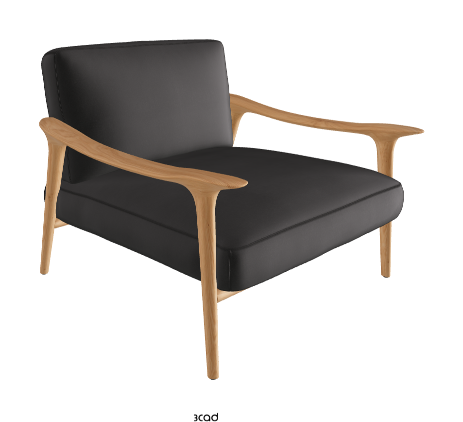 Giselle Lounge Armchair_Natural Ashwood_Fabric_B927
