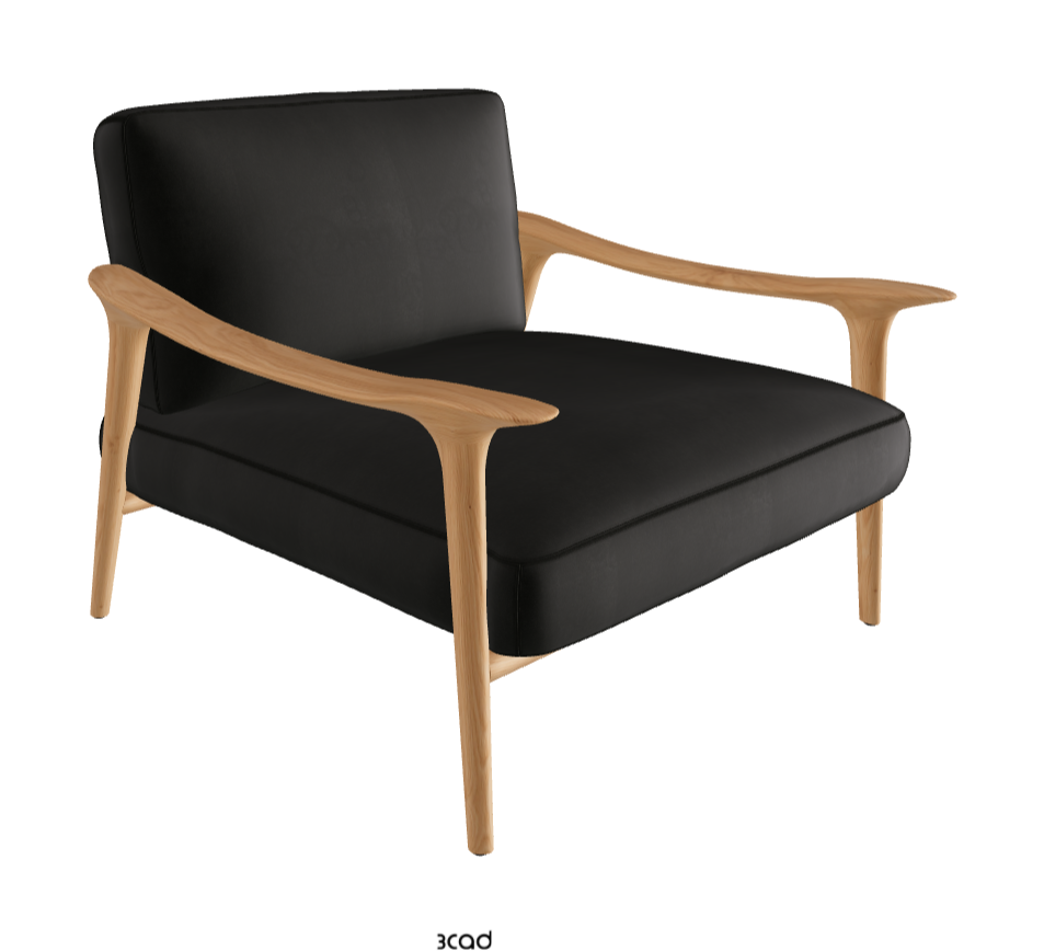 Giselle Lounge Armchair_Natural Ashwood_Fabric_B932