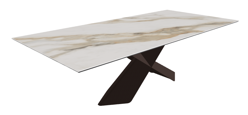 Glossy Borghini Calacatta Bronze Embossed