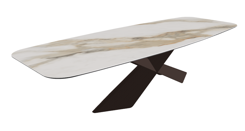 Glossy Borghini Calacatta Bronze Embossed