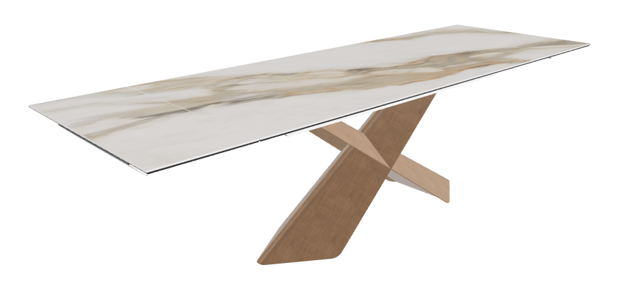 Cattelan Italia Tyron Keramik Drive Rectangular Extendible Dining Table – 182→258x90x74h