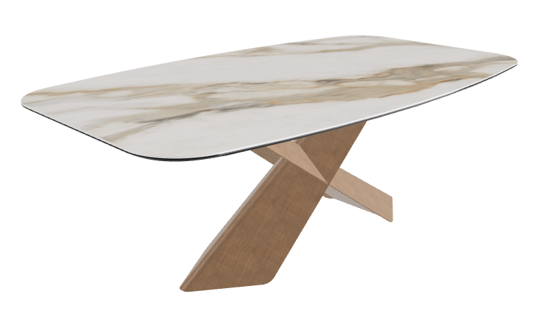 Glossy Borghini Calacatta Brushed Bronze..