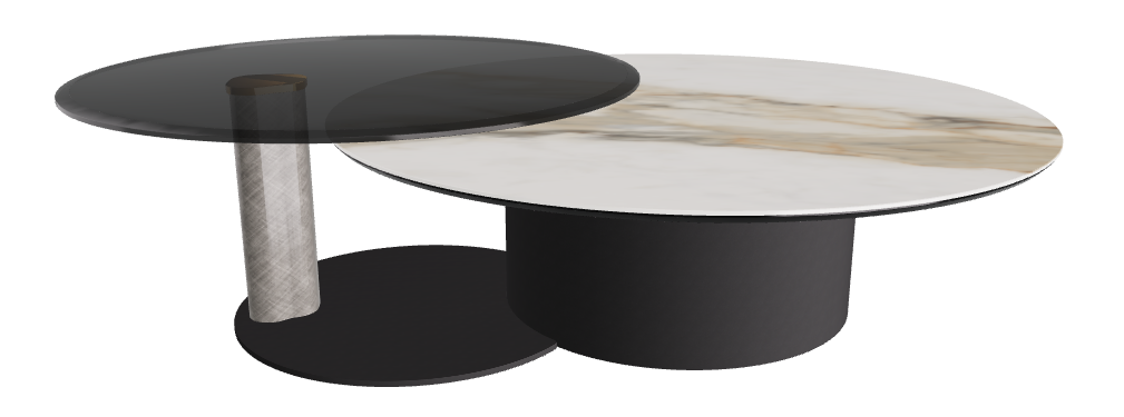 Cattelan Italia ARENA Keramik Bond Coffee Table ø118/187x42h