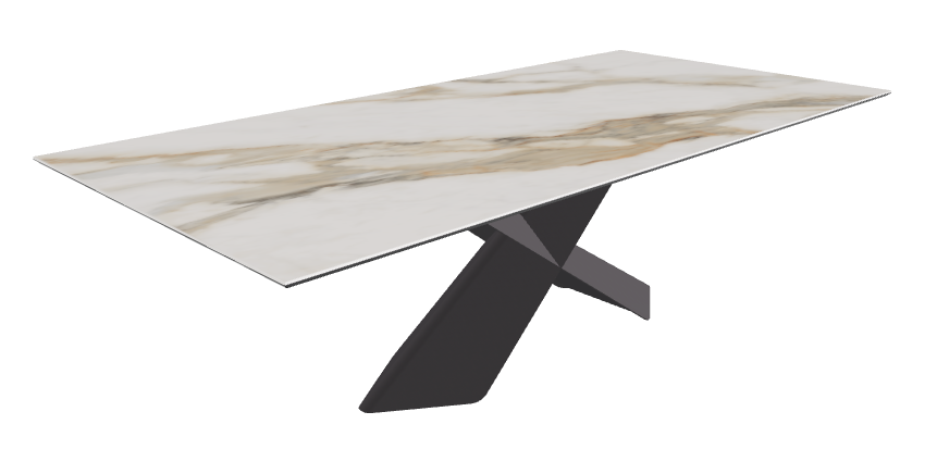 Glossy Borghini Calacatta Graphite Embossed