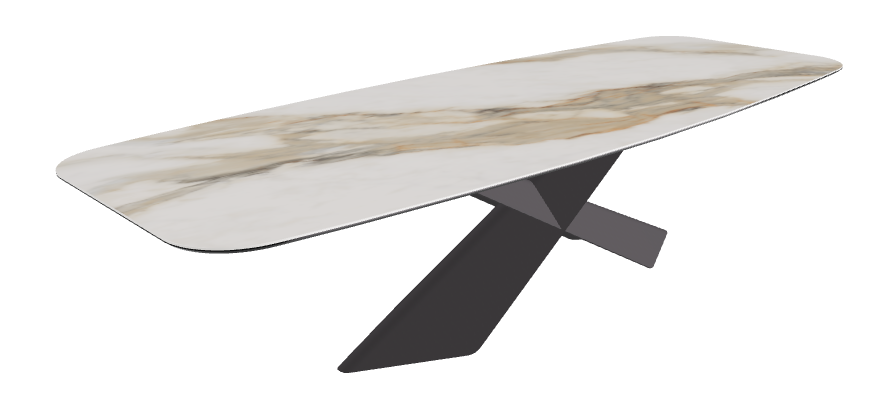 Glossy Borghini Calacatta Graphite Embossed