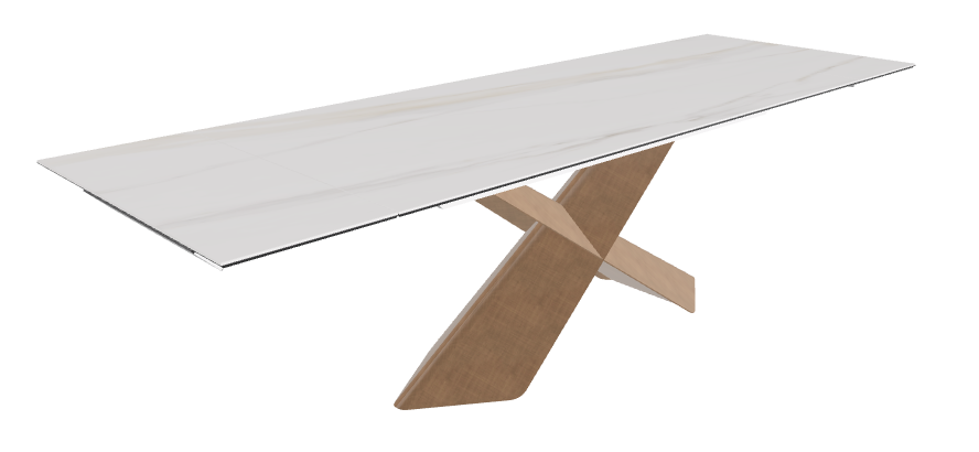 Cattelan Italia Tyron Keramik Drive Rectangular Extendible Dining Table – 182→258x90x74h