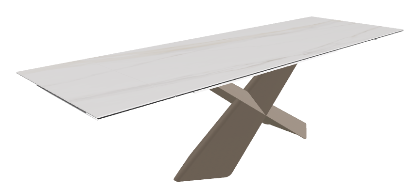 Cattelan Italia Tyron Keramik Drive Rectangular Extendible Dining Table – 182→258x90x74h