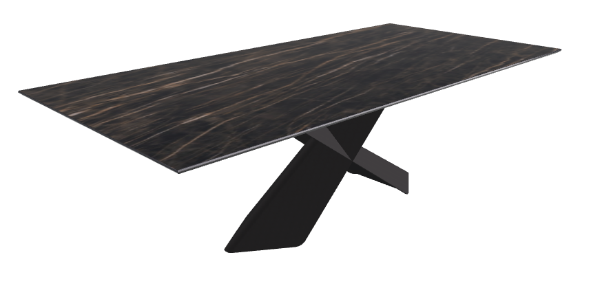 Glossy Portoro Black Embossed