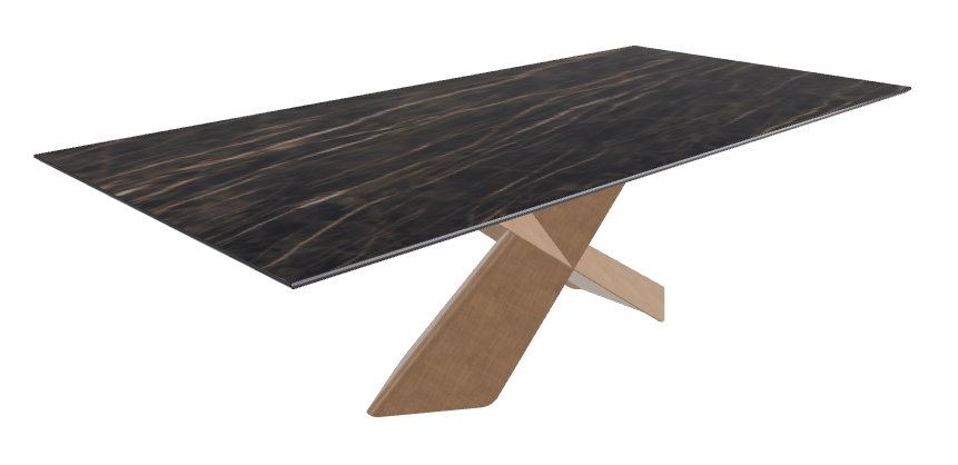 Glossy Portoro Brushed Bronze..