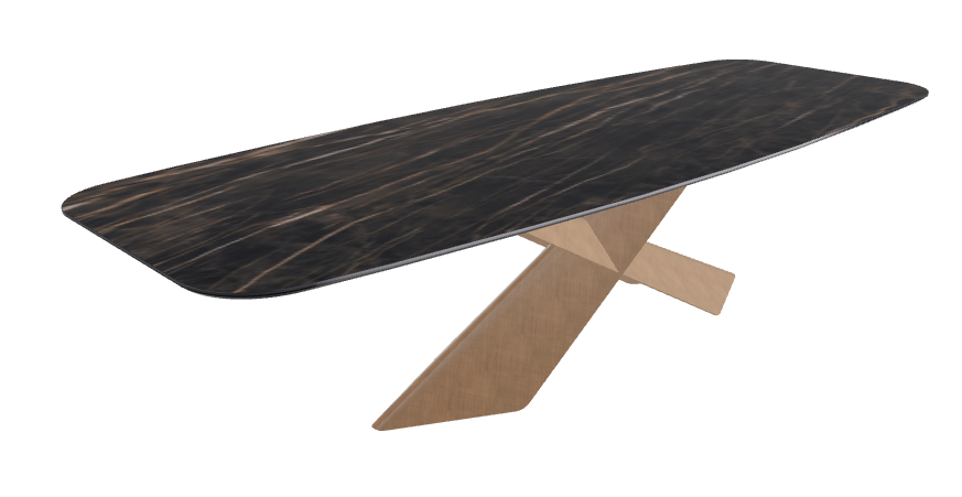 Glossy Portoro Brushed Bronze..