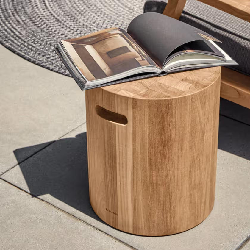 Gloster Block Square and Round Side Table