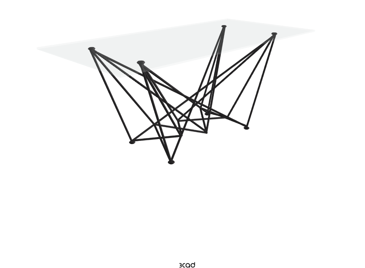 Cattelan Italia Gordon Glass Dining Table