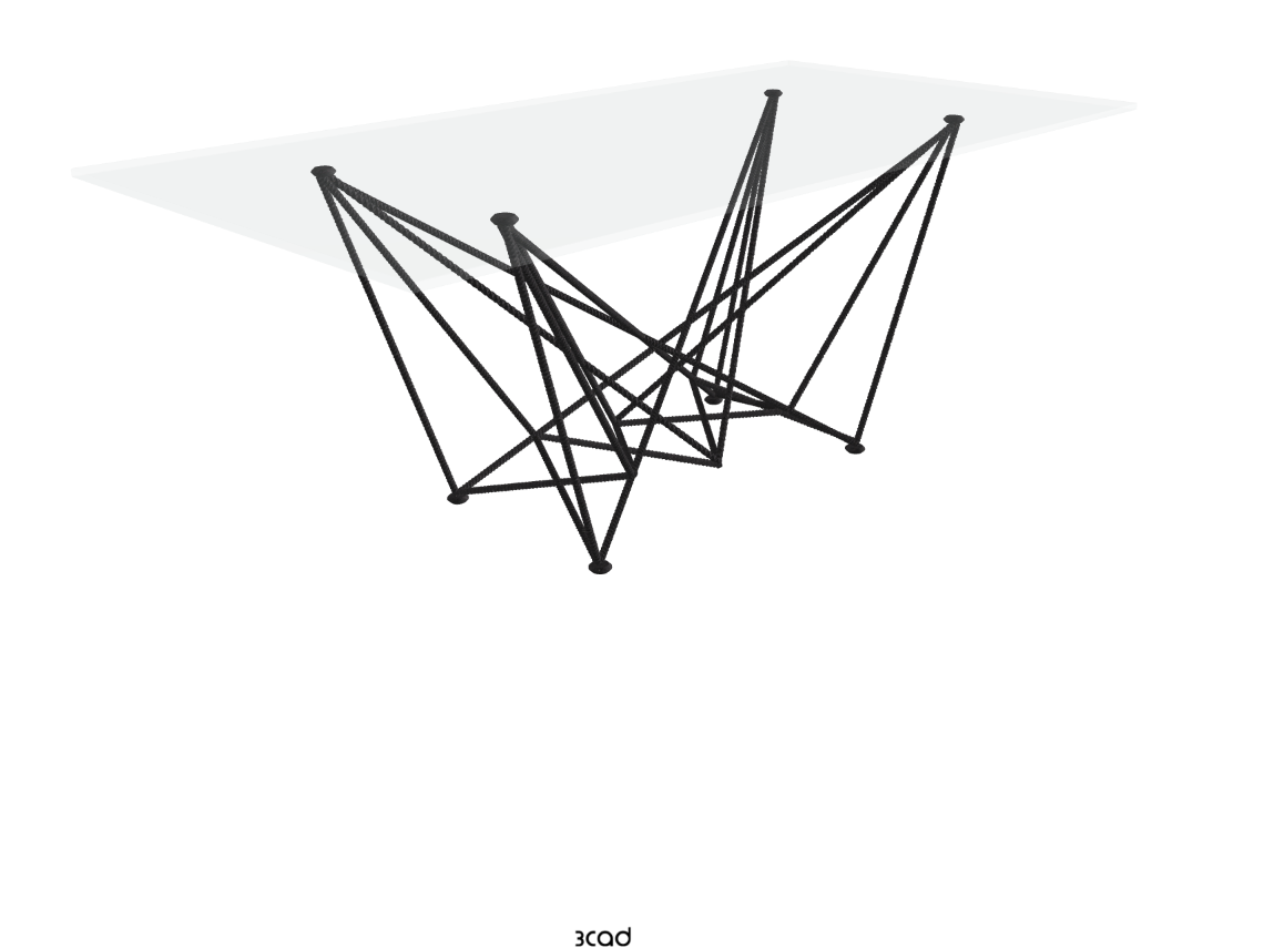 Cattelan Italia Gordon Glass Dining Table