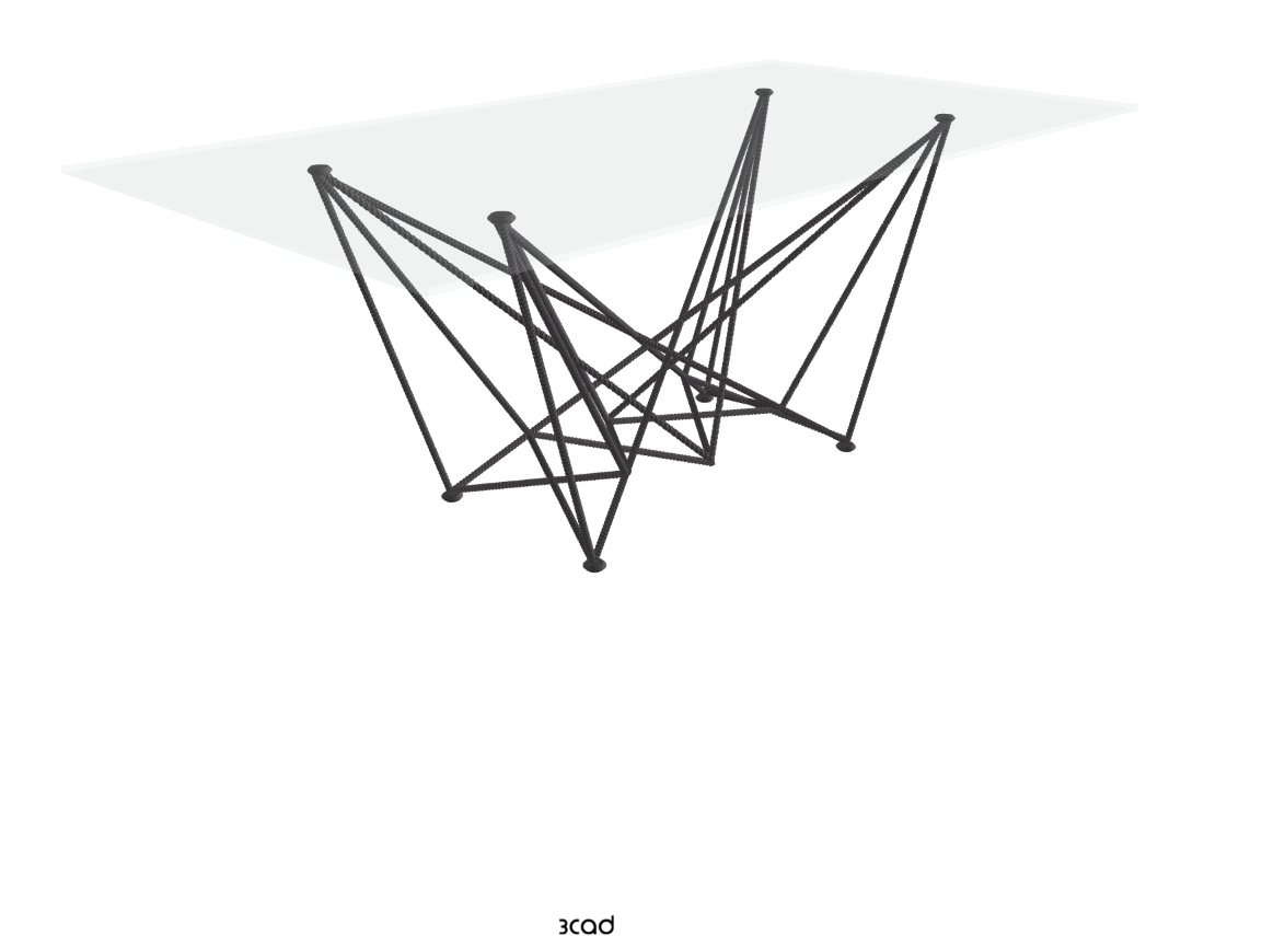 Cattelan Italia Gordon Glass Dining Table