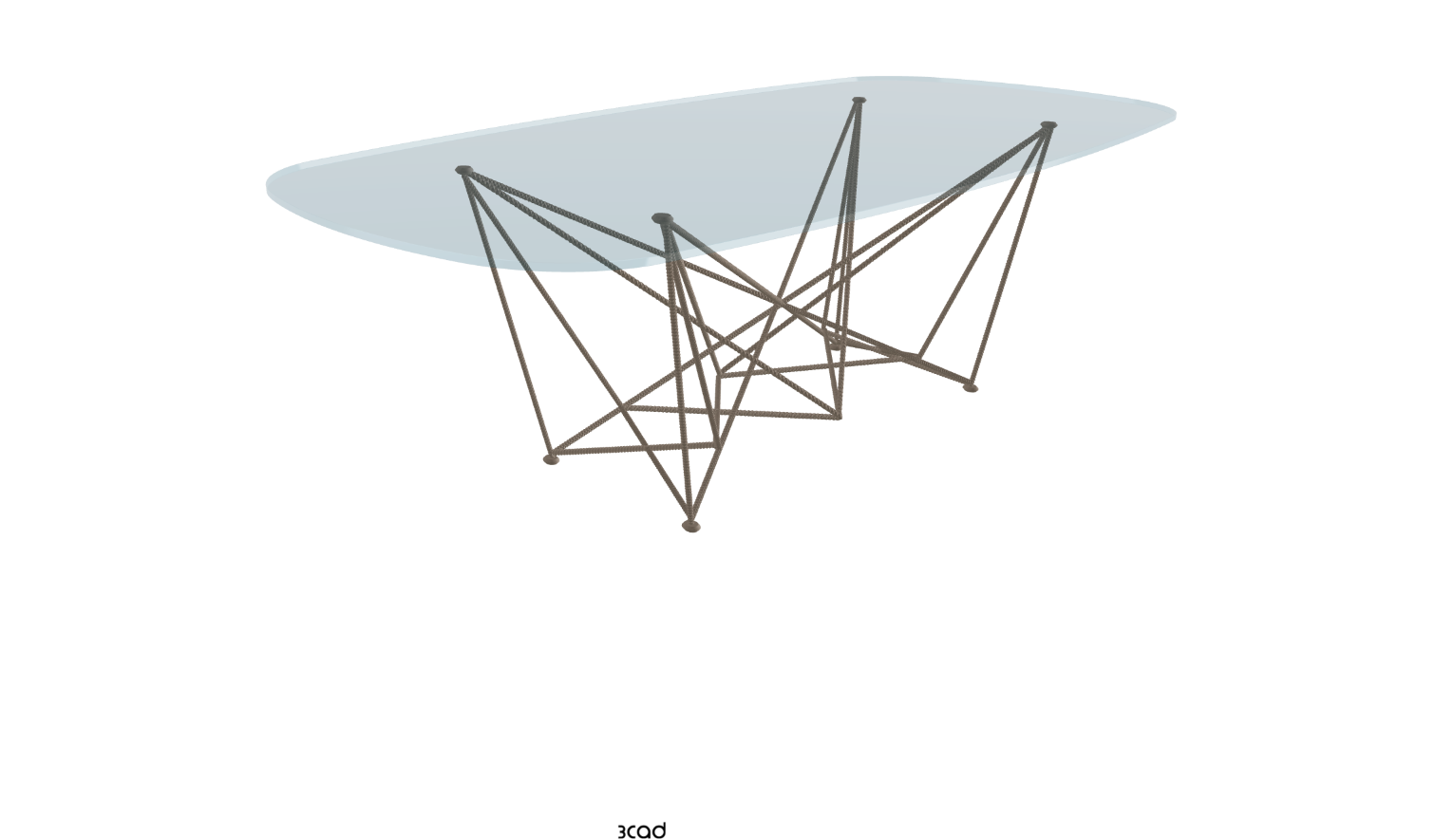 Cattelan Italia Gordon Glass Dining Table