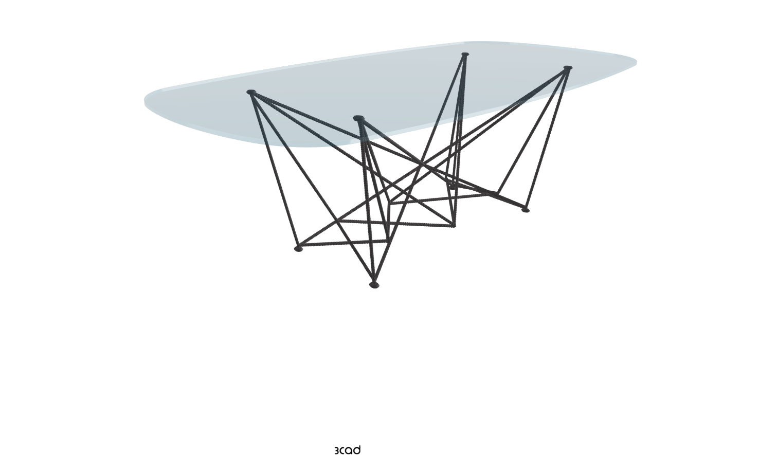 Cattelan Italia Gordon Glass Dining Table