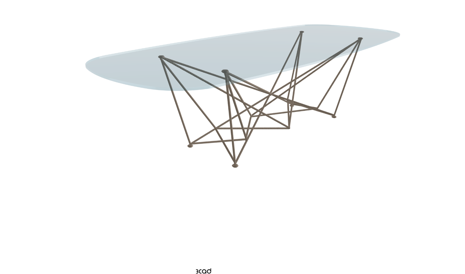 Cattelan Italia Gordon Glass Dining Table