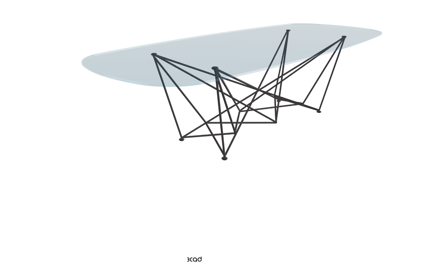 Cattelan Italia Gordon Glass Dining Table