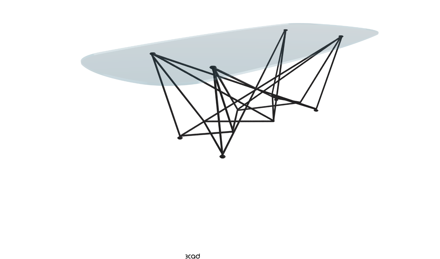 Cattelan Italia Gordon Glass Dining Table