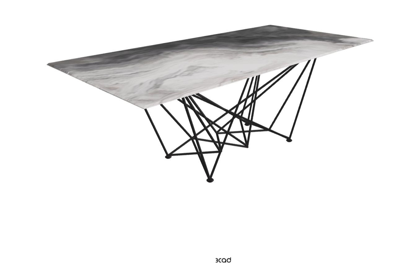 Cattelan Italia Gordon Crystalart Rectangular & Barrel-Shaped Dining Table