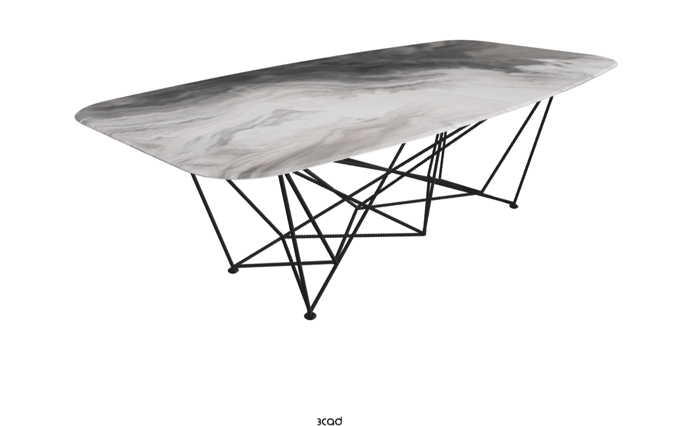 Cattelan Italia Gordon Crystalart Rectangular & Barrel-Shaped Dining Table