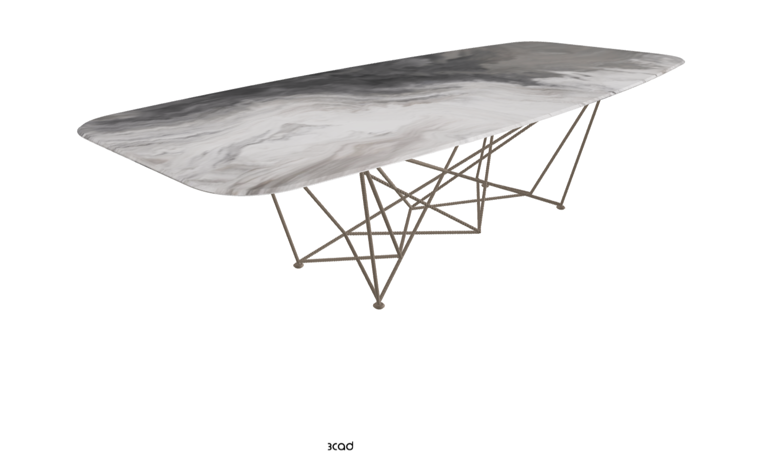 Cattelan Italia Gordon Crystalart Rectangular & Barrel-Shaped Dining Table