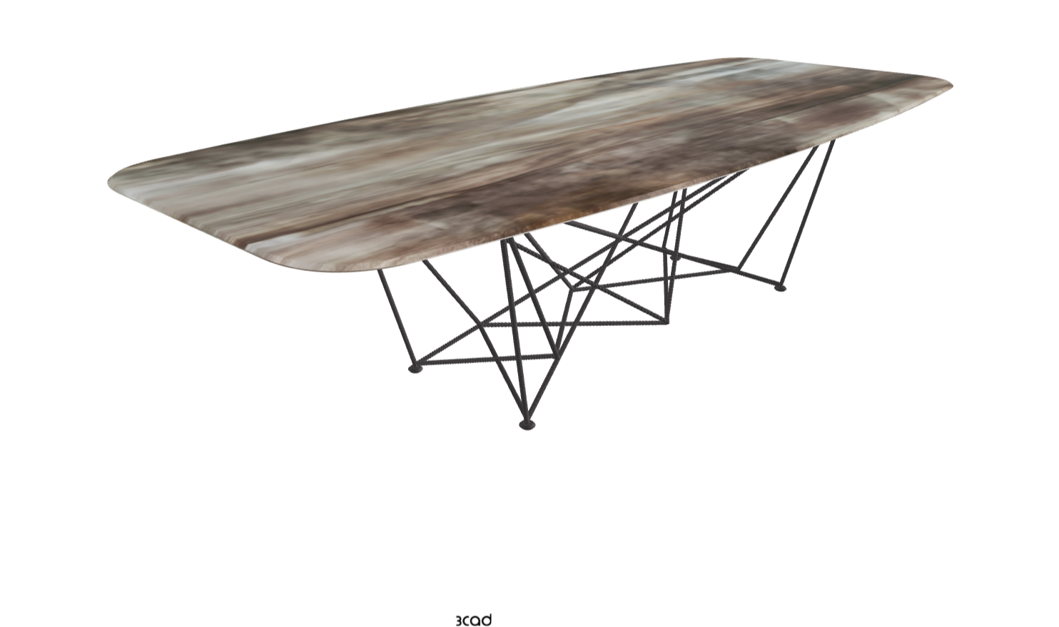 Cattelan Italia Gordon Crystalart Rectangular & Barrel-Shaped Dining Table