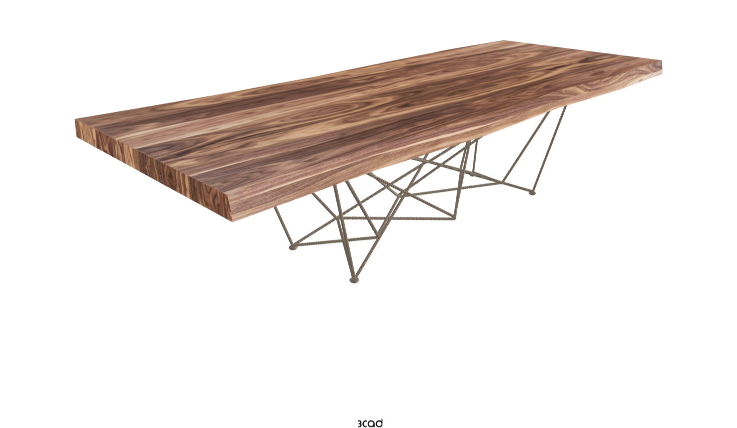 Cattelan Italia Gordon Deep Wood Live Edged Dining Table
