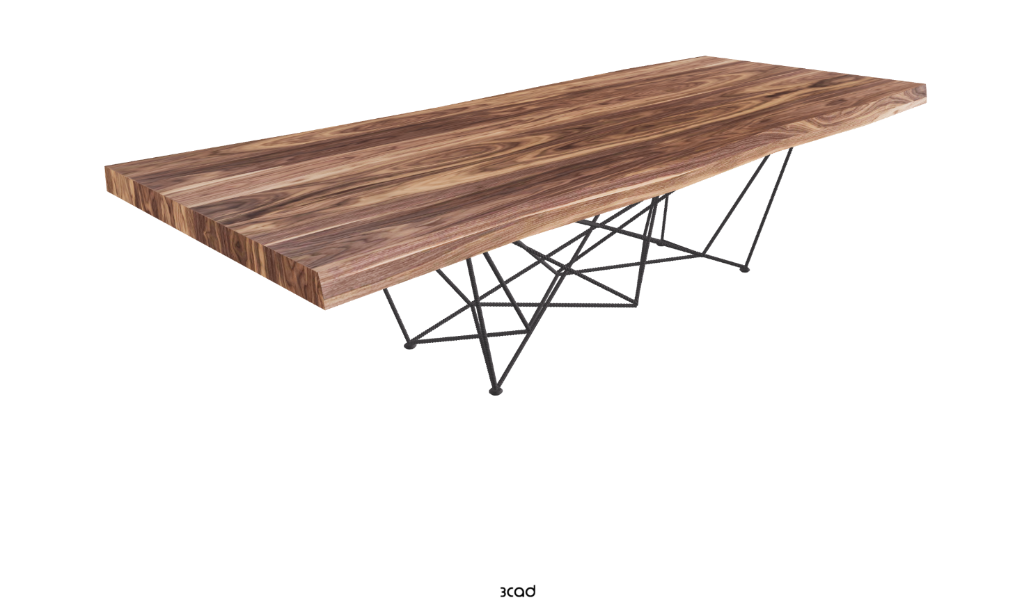 Cattelan Italia Gordon Deep Wood Live Edged Dining Table