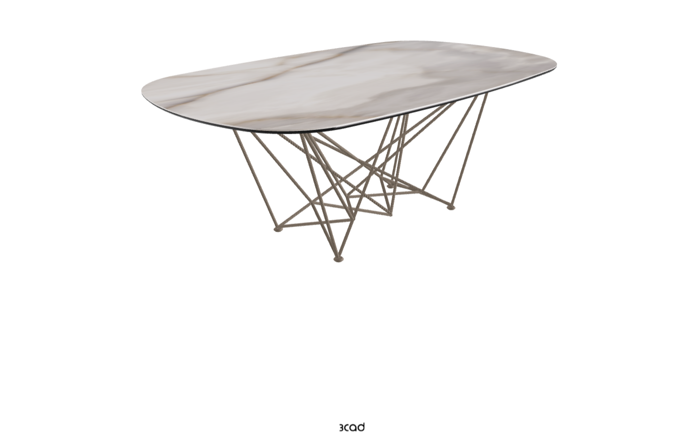 Cattelan Italia Gordon Keramik Barrel Shaped Dining Table