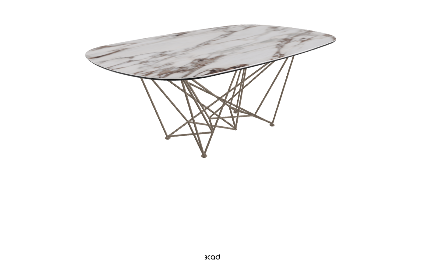 Cattelan Italia Gordon Keramik Barrel Shaped Dining Table