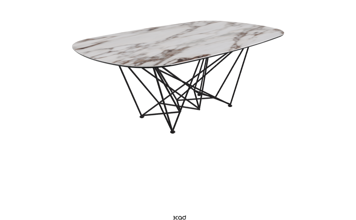 Cattelan Italia Gordon Keramik Barrel Shaped Dining Table