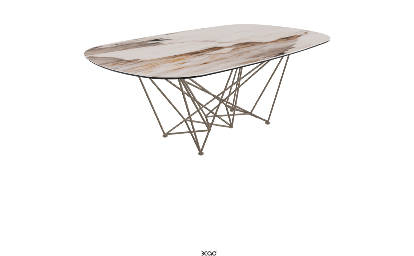 Cattelan Italia Gordon Keramik Barrel Shaped Dining Table