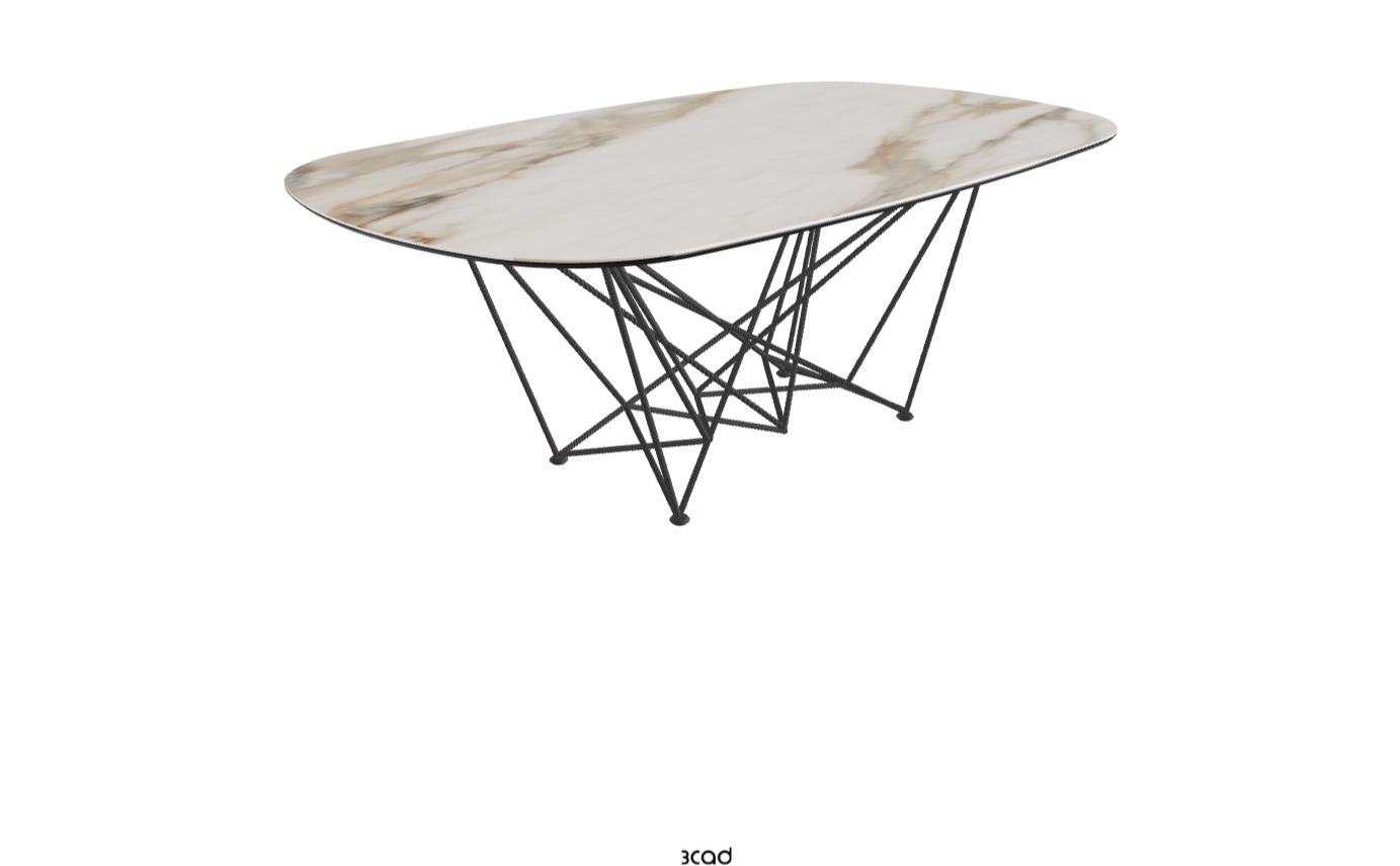 Cattelan Italia Gordon Keramik Barrel Shaped Dining Table