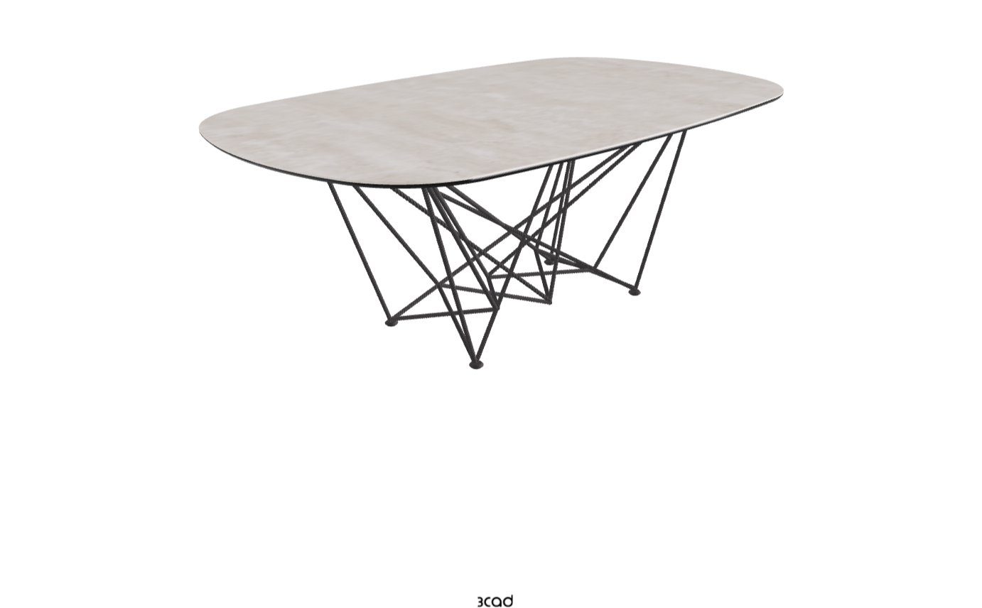 Cattelan Italia Gordon Keramik Barrel Shaped Dining Table