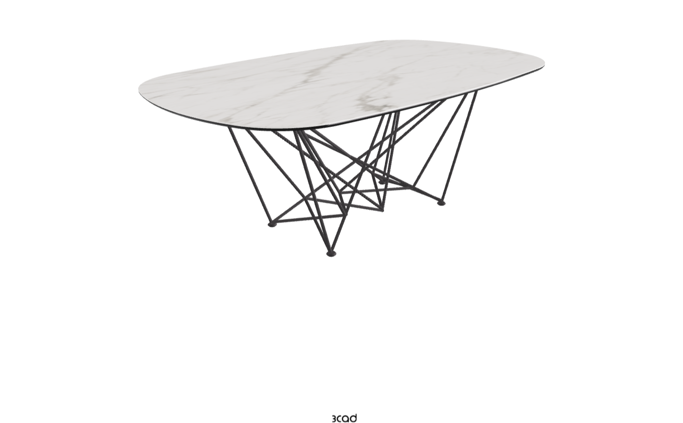 Cattelan Italia Gordon Keramik Barrel Shaped Dining Table
