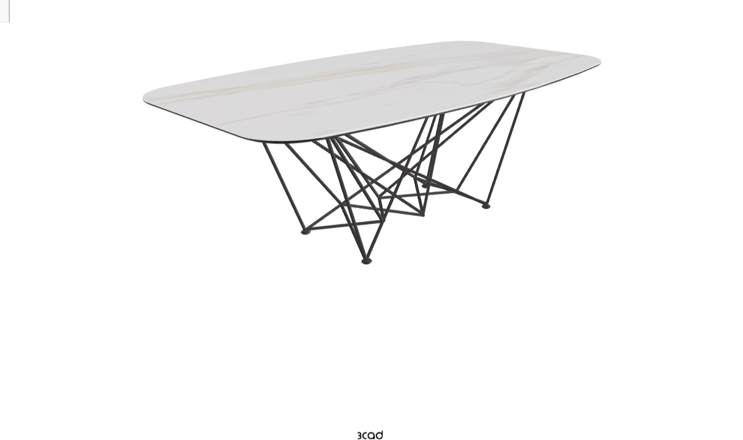 Cattelan Italia Gordon Keramik Biscuit & Polygon Shaped Dining Table