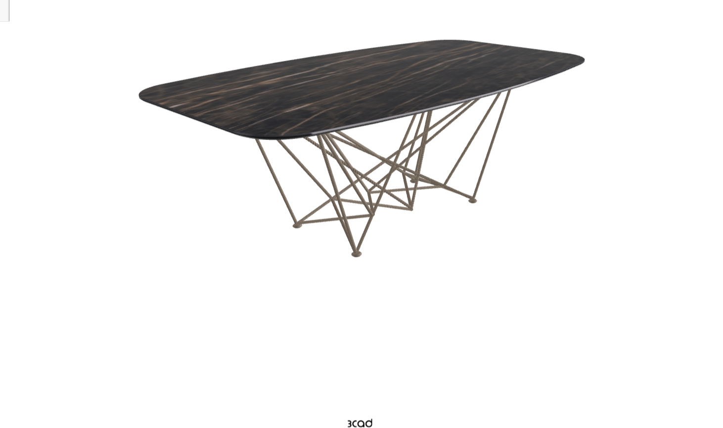 Cattelan Italia Gordon Keramik Biscuit & Polygon Shaped Dining Table